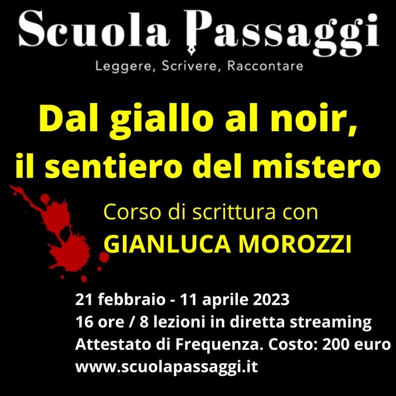 Corso giallo con Gianluca Morozzi 2023