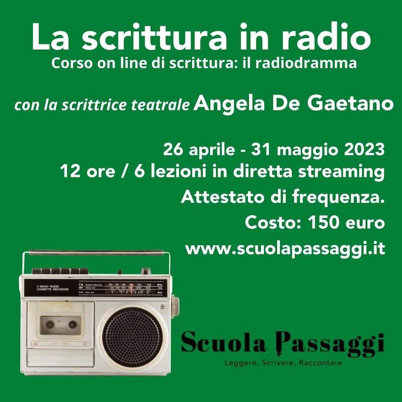 La scrittura in radio De Gaetano 2023