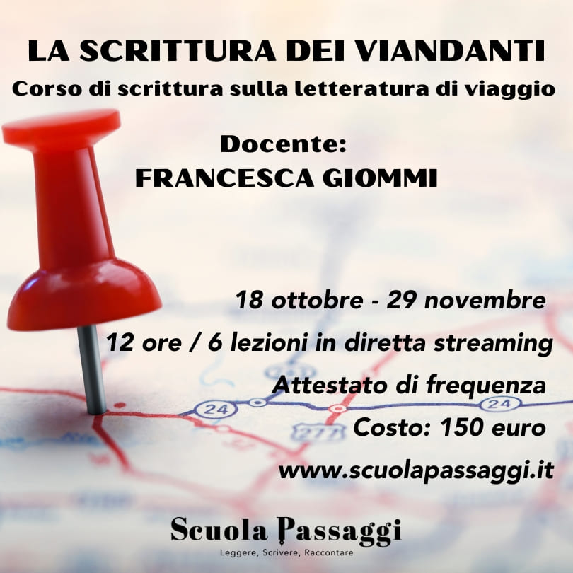 Corso scrittura di viaggio Francesca Giommi - ottobre 2023