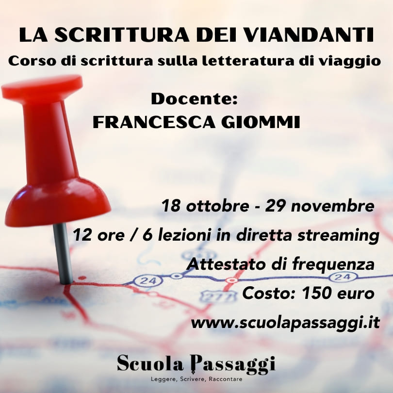 Card corso scrittura di viaggio Francesca Giommi - ottobre 2023 (1) Corso scrittura di viaggio Francesca Giommi - ottobre 2023