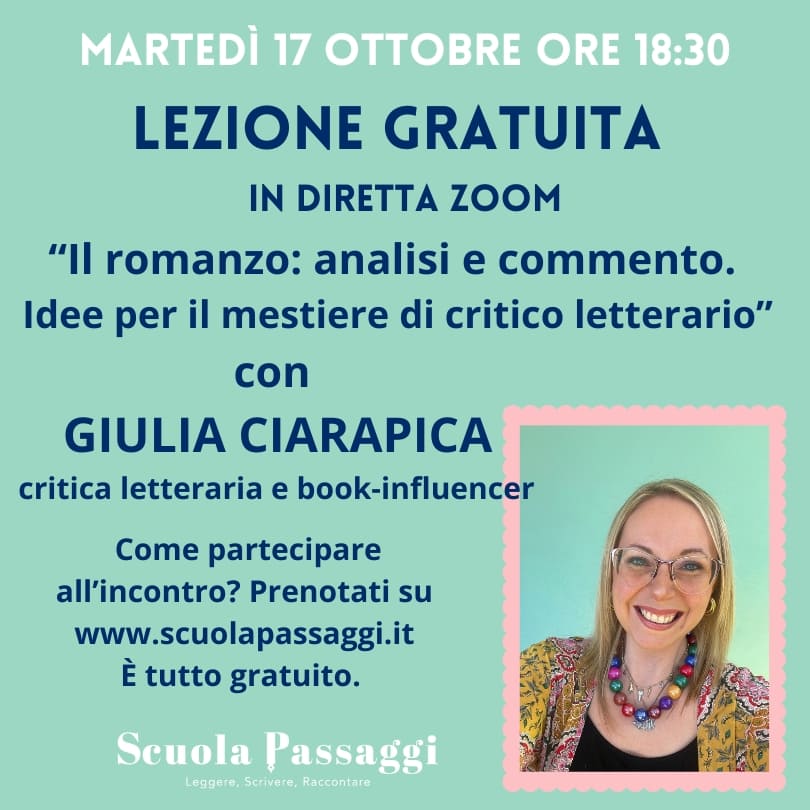 book inluencer lezione gratuita con giulia ciarapica